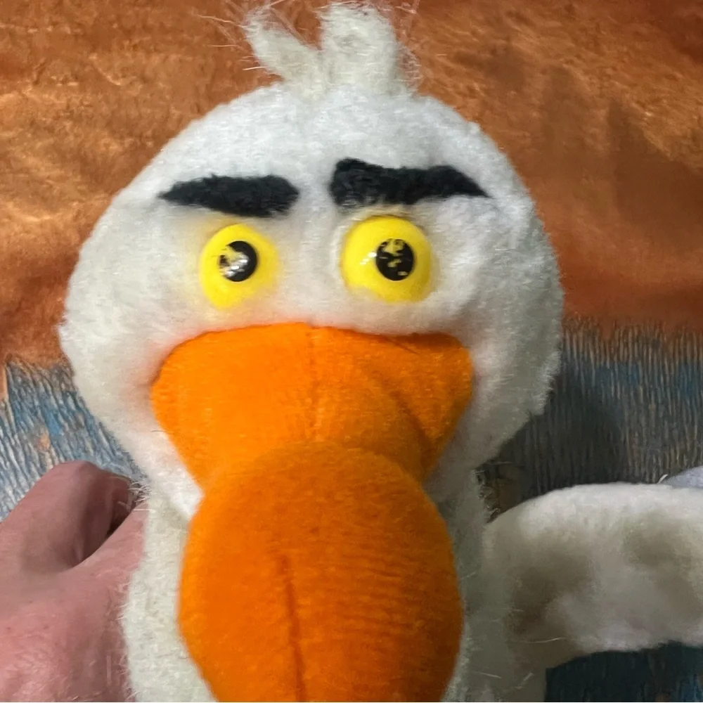 VTG 90s Disney Applausd Scuttle Seagull Plush Toy little mermaid